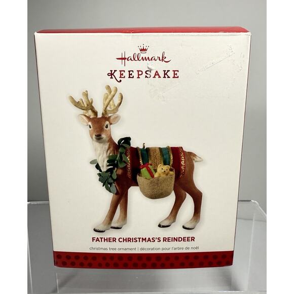 2013 Hallmark FATHER Christmas's REINDEER Limited Edition Keepsake Ornament - Picture 2 of 10